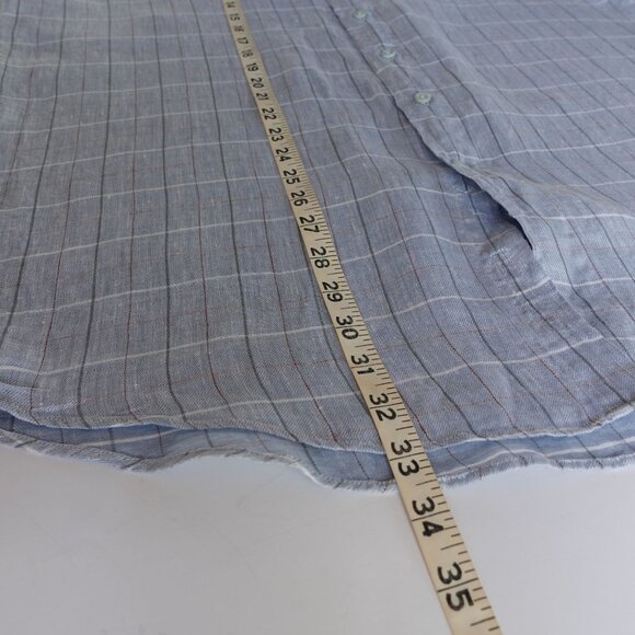 Madeleine Finn Linen Long Sleeve Button Down XL - Picture 4 of 9